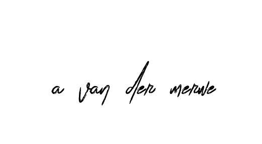 Handwritten Signature for A-van-der-merwe - Style 133 Online
