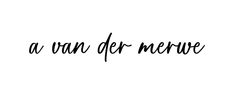 Handwritten Signature for A-van-der-merwe - Style 142 Online