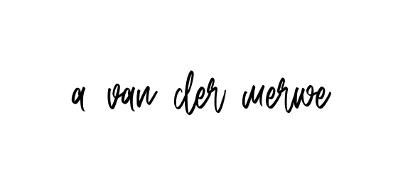 Handwritten Signature for A-van-der-merwe - Style 143 Online