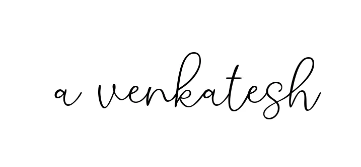 Handwritten Signature for A-venkatesh - Style 147 Online