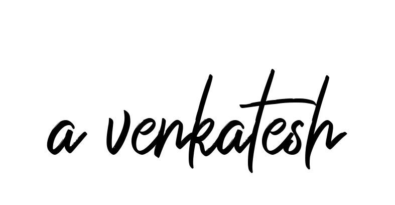 Handwritten Signature for A-venkatesh - Style 149 Online