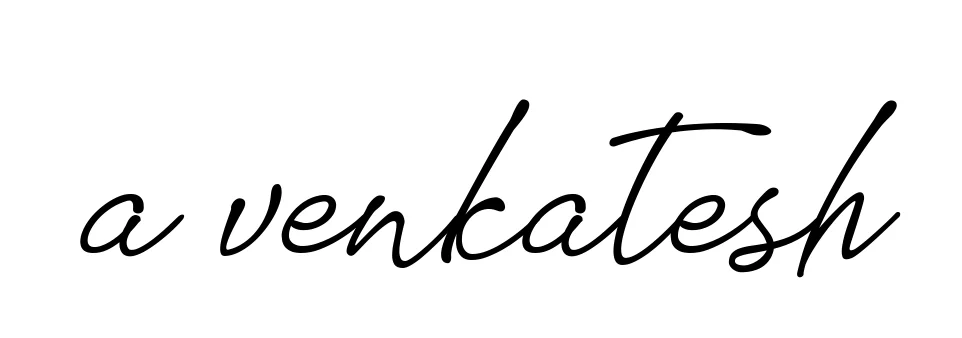 Handwritten Signature for A-venkatesh - Style 151 Online