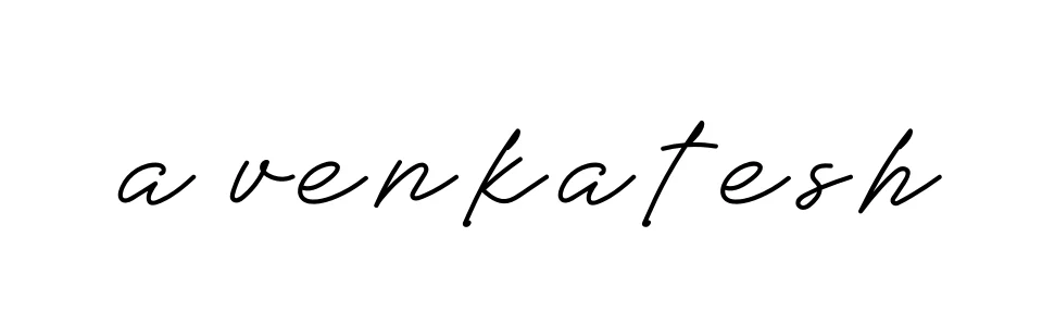 Handwritten Signature for A-venkatesh - Style 152 Online