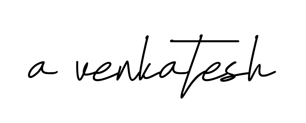 Handwritten Signature for A-venkatesh - Style 155 Online