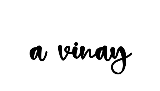 Handwritten Signature for A-vinay - Style 136 Online