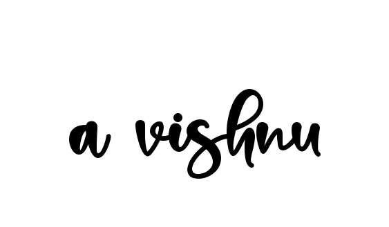 Handwritten Signature for A-vishnu - Style 136 Online