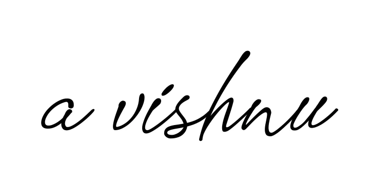 Handwritten Signature for A-vishnu - Style 151 Online