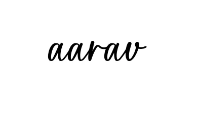 Handwritten Signature for Aarav - Style 142 Online
