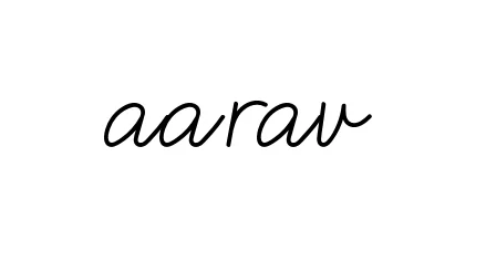 Handwritten Signature for Aarav - Style 145 Online