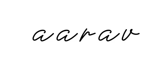 Handwritten Signature for Aarav - Style 152 Online