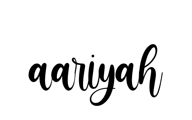 Aariyah signature