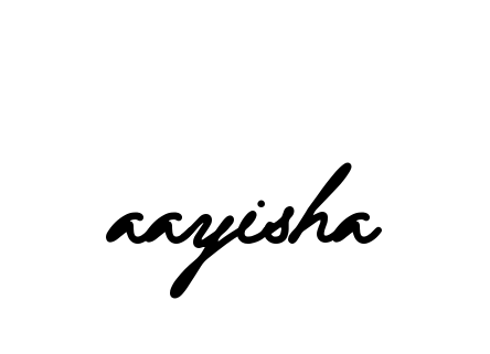 Handwritten Signature for Aayisha- - Style 137 Online