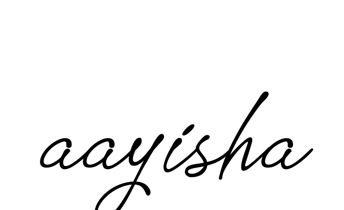 Handwritten Signature for Aayisha- - Style 151 Online