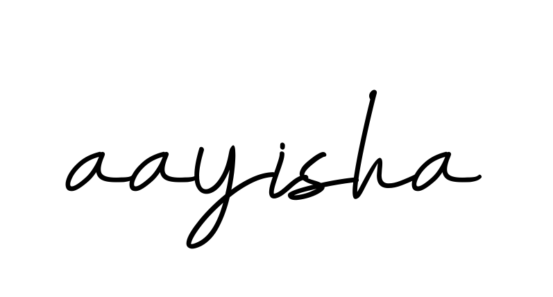Handwritten Signature for Aayisha- - Style 155 Online