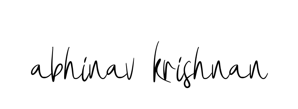 Abhinav-krishnan signature