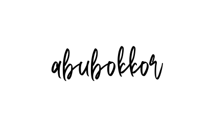 Abubokkor signature
