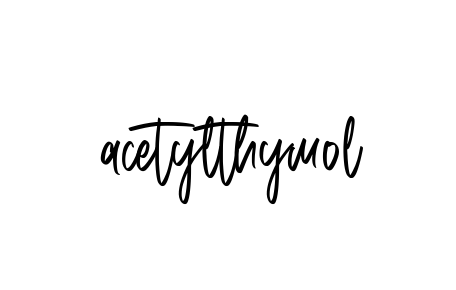Handwritten Signature for Acetylthymol - Style 143 Online