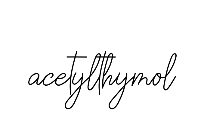 Handwritten Signature for Acetylthymol - Style 145 Online