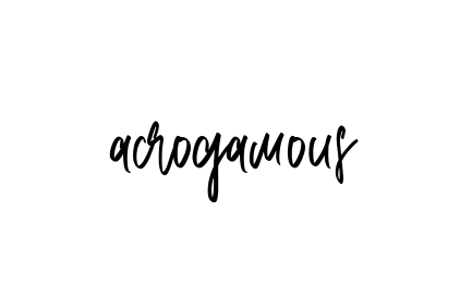 Handwritten Signature for Acrogamous - Style 143 Online