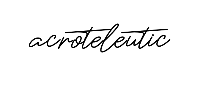 Handwritten Signature for Acroteleutic - Style 150 Online