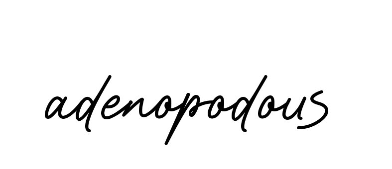 Adenopodous signature
