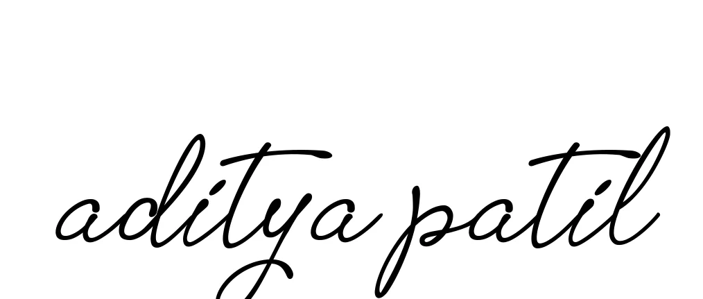 Handwritten Signature for Aditya-patil - Style 151 Online