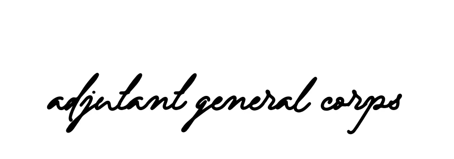 Handwritten Signature for Adjutant-general-corps - Style 138 Online