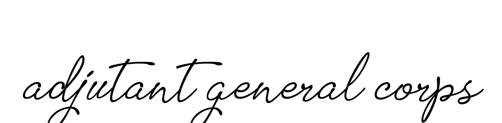 Handwritten Signature for Adjutant-general-corps - Style 151 Online