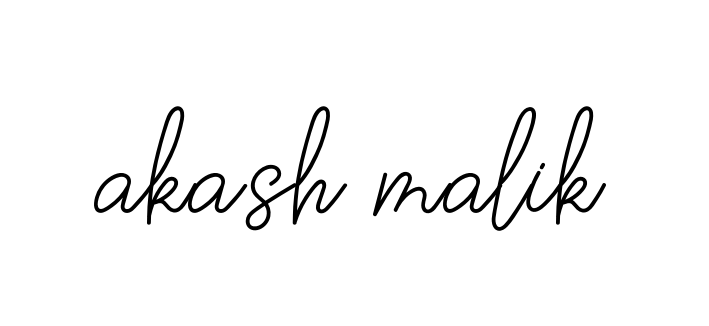 Akash-malik signature