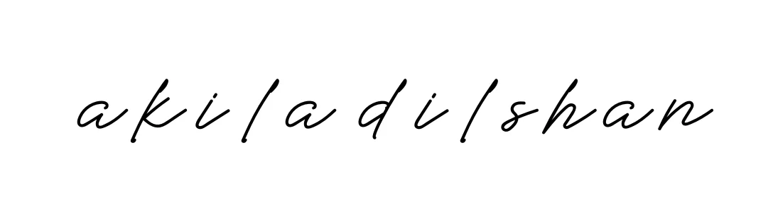 Handwritten Signature for Akila-dilshan - Style 152 Online