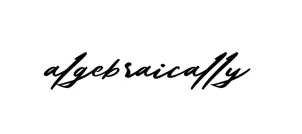 Handwritten Signature for Algebraically - Style 140 Online