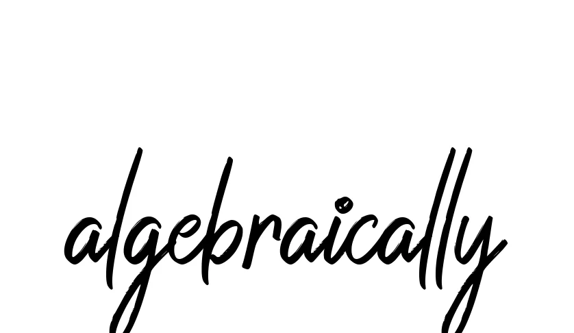 Handwritten Signature for Algebraically - Style 149 Online