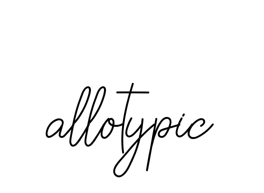 Handwritten Signature for Allotypic - Style 145 Online
