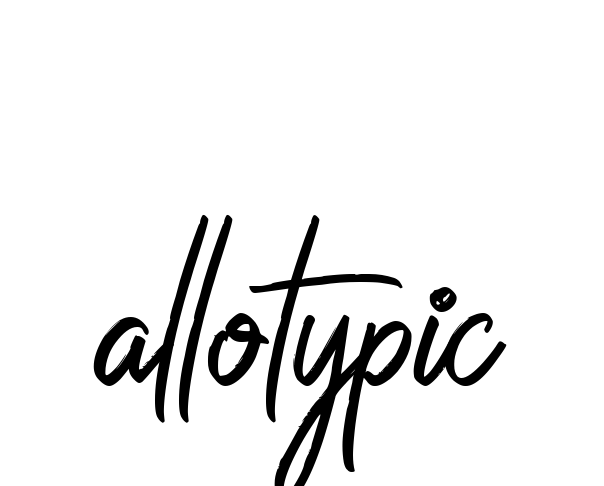Handwritten Signature for Allotypic - Style 149 Online