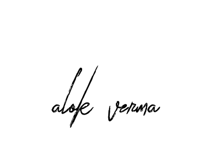 Handwritten Signature for Alok-verma- - Style 133 Online