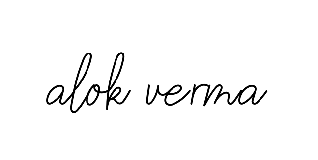 Handwritten Signature for Alok-verma- - Style 145 Online