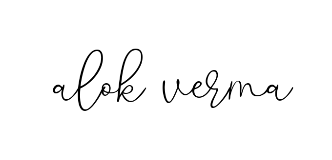 Handwritten Signature for Alok-verma- - Style 147 Online