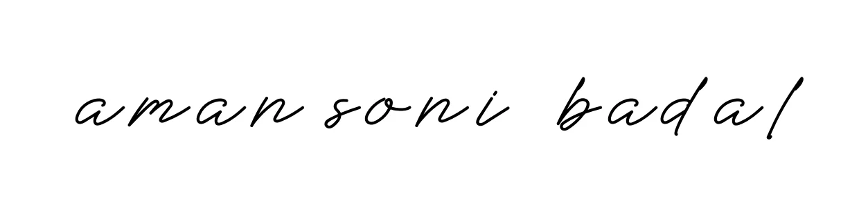 Handwritten Signature for Aman-soni--badal - Style 152 Online