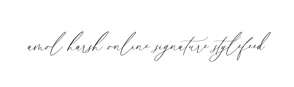 Handwritten Signature for Amol-harsh-online-signature-stylefeed - Style 134 Online