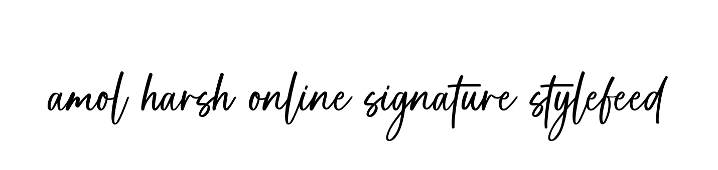 Handwritten Signature for Amol-harsh-online-signature-stylefeed - Style 142 Online