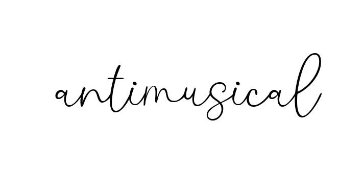 Antimusical signature