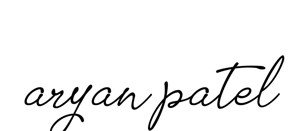 Handwritten Signature for Aryan-patel - Style 151 Online