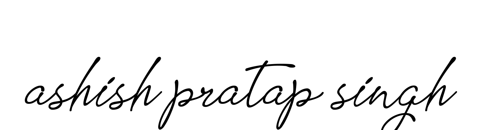 Handwritten Signature for Ashish-pratap-singh - Style 151 Online