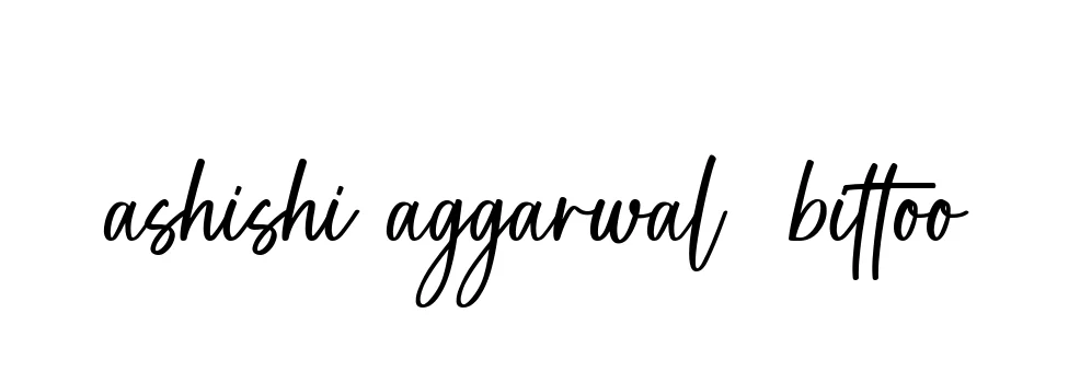 Handwritten Signature for Ashishi-aggarwal--bittoo - Style 142 Online