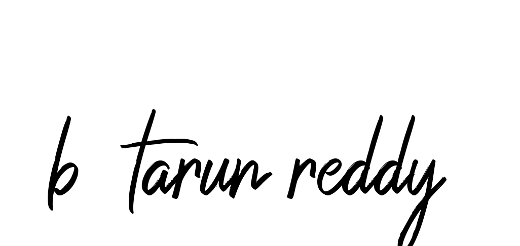 Handwritten Signature for B--tarun-reddy- - Style 149 Online