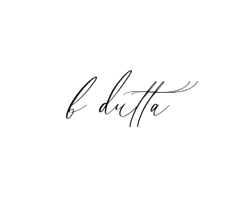 Handwritten Signature for B-dutta - Style 134 Online