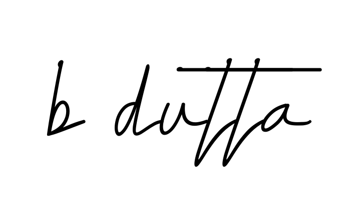 Handwritten Signature for B-dutta - Style 155 Online