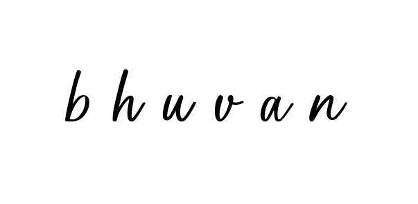 Handwritten Signature for B-h-u-v-a-n - Style 142 Online