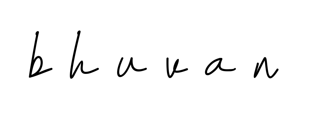 Handwritten Signature for B-h-u-v-a-n - Style 155 Online