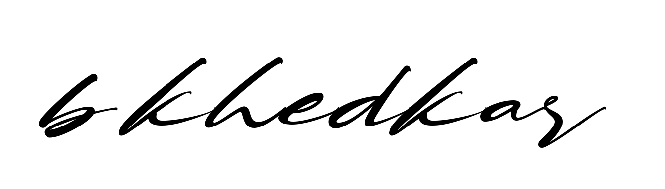 B-khedkar signature